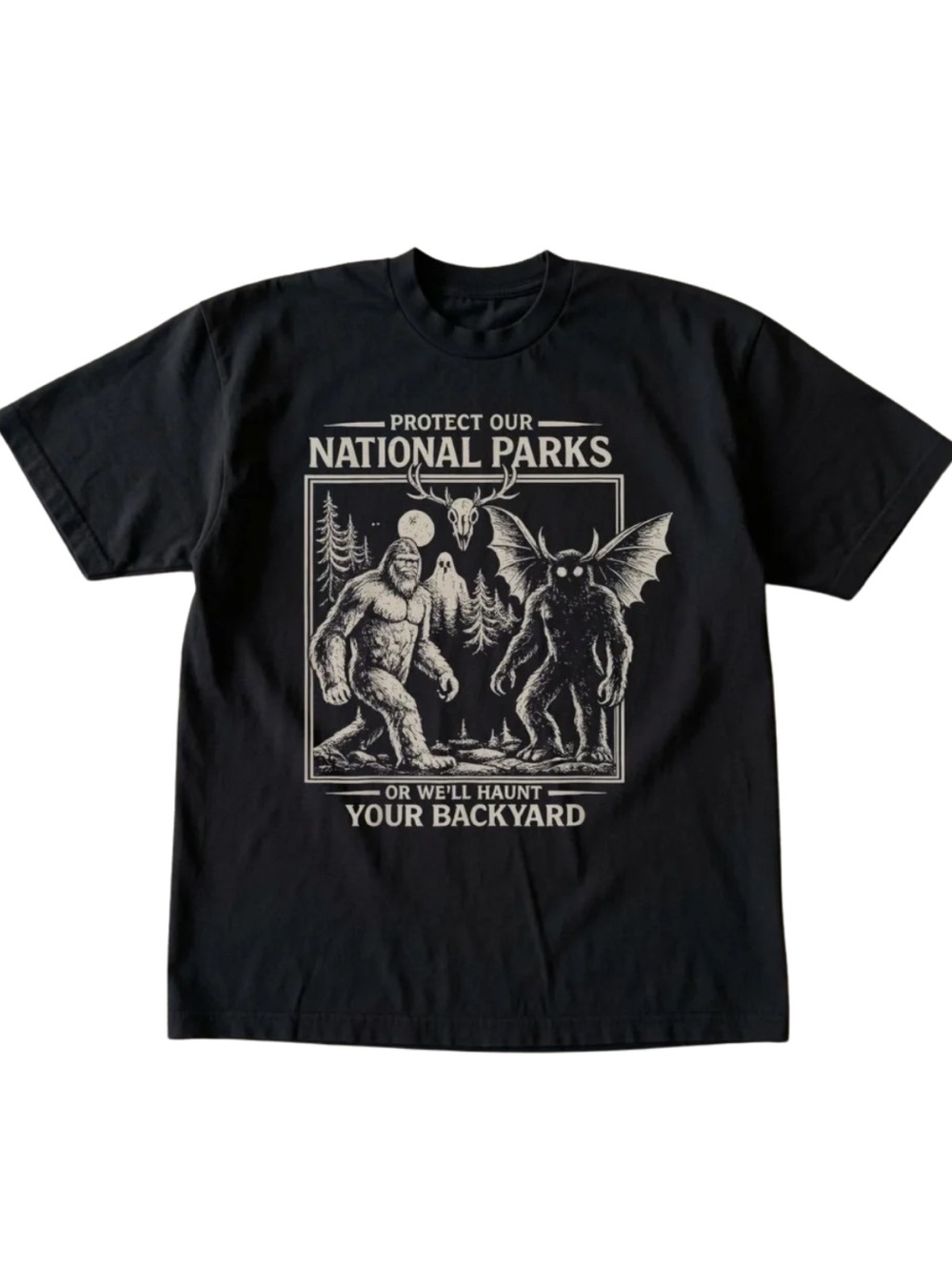 Gildan Protect Our National Parks Black Graphic T-Shirt